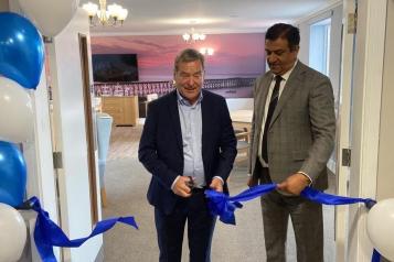 Jeff Stelling opening the new care home in Hartelpool 